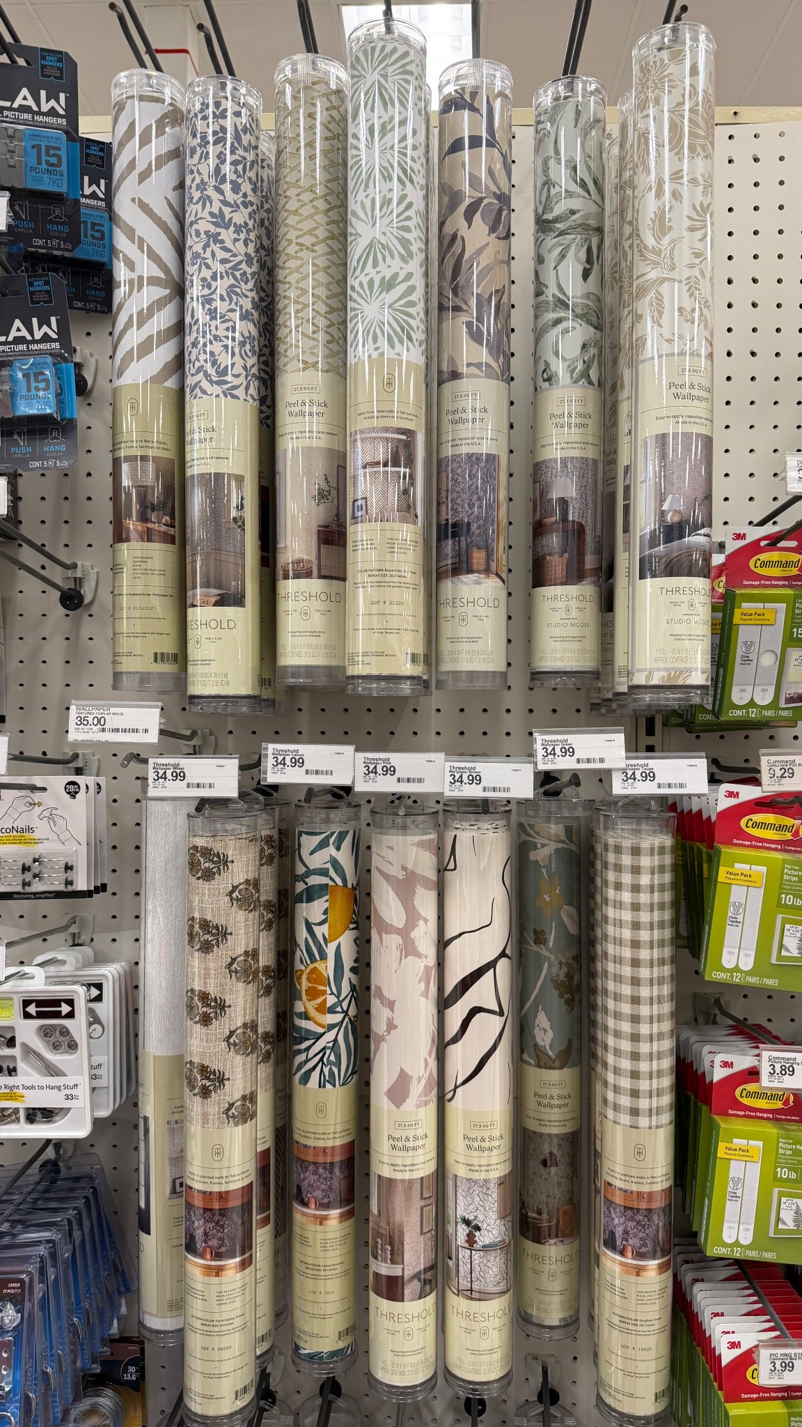 Cute collection of peel and stick at Target right now! Think back of bookshelves or glass front cabinets and hutches for a pop of pattern! Also so cute as a backsplash in an area like a laundry room or coffee bar!

#LTKHome