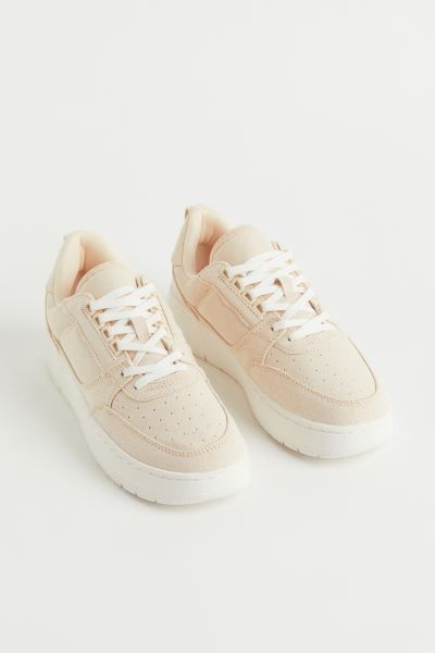New ArrivalCotton canvas trainers with a padded top edge, lacing and a tongue at the front and a ... | H&M (UK, MY, IN, SG, PH, TW, HK)