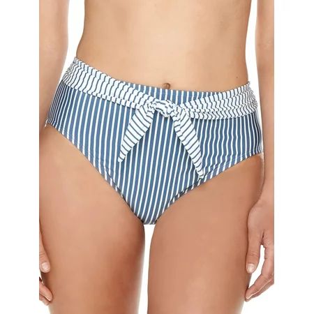 Women's Stripe Highwaist Swimsuit Bottom | Walmart (US)