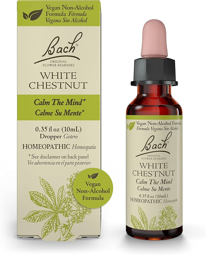 Bach Original Flower Remedies, White Chestnut for Calming Repetitive Thoughts (Non-Alcohol Formul... | Amazon (US)