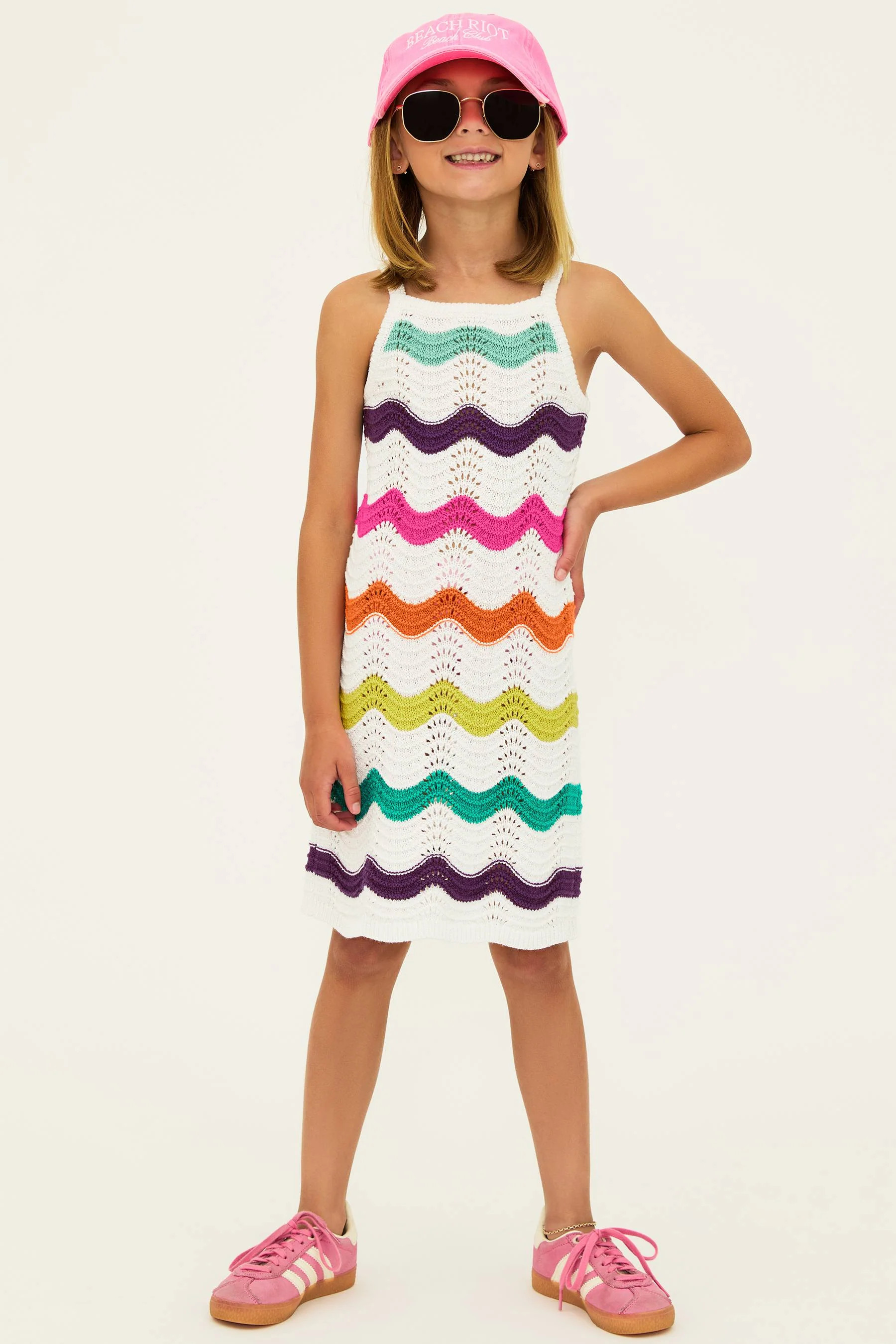Little Tessie Dress Sunset Sherbert | Girls Cove Up Dress | Beach Riot | Beach Riot
