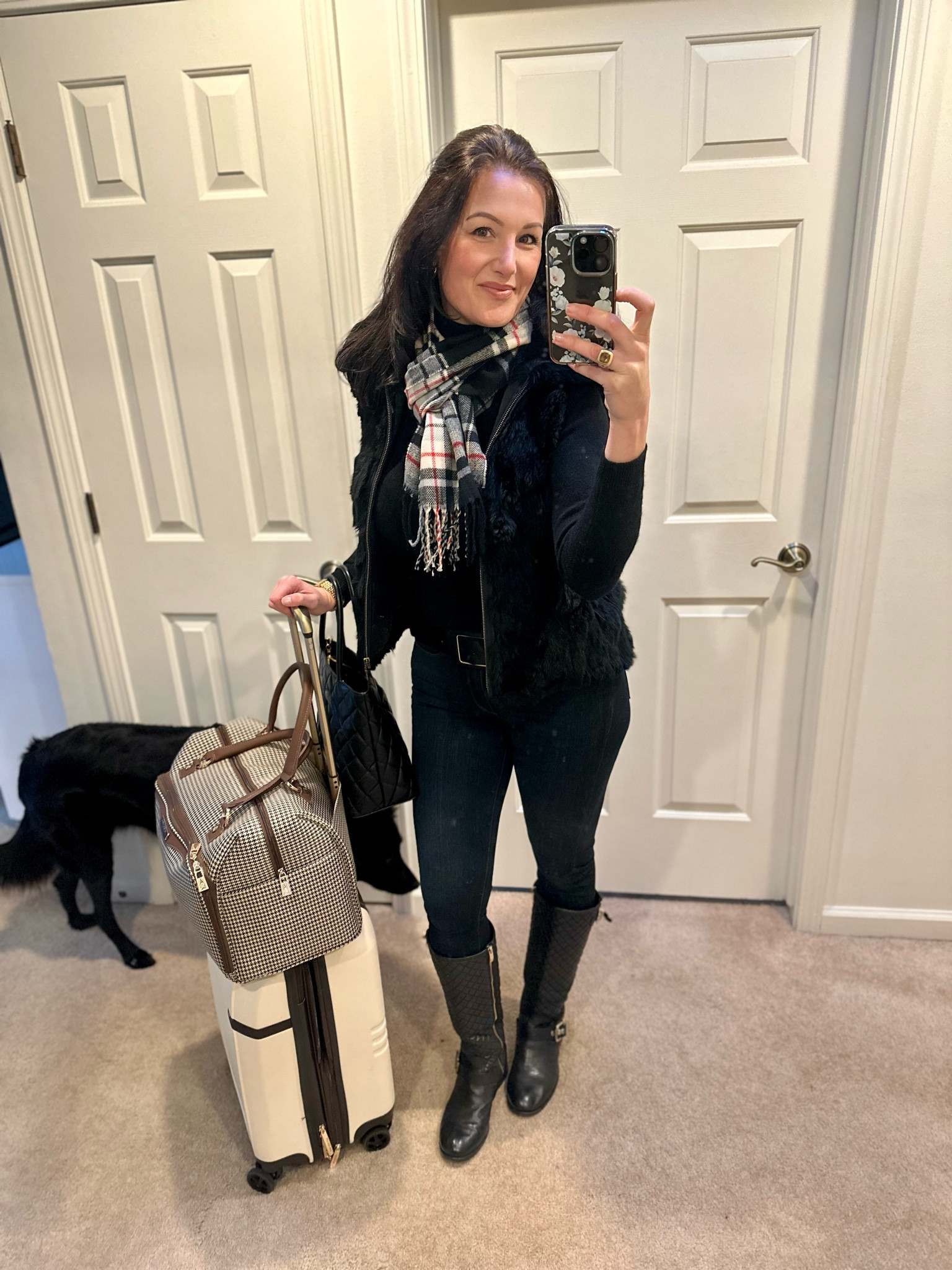 Travel essentials luggage carryon - Vacation essentials - What to pack for a weekend getaway - travel fashion for winter - winter style - jeans - boots - winter fashion 

#LTKstyletip #LTKtravel #LTKfindsunder100