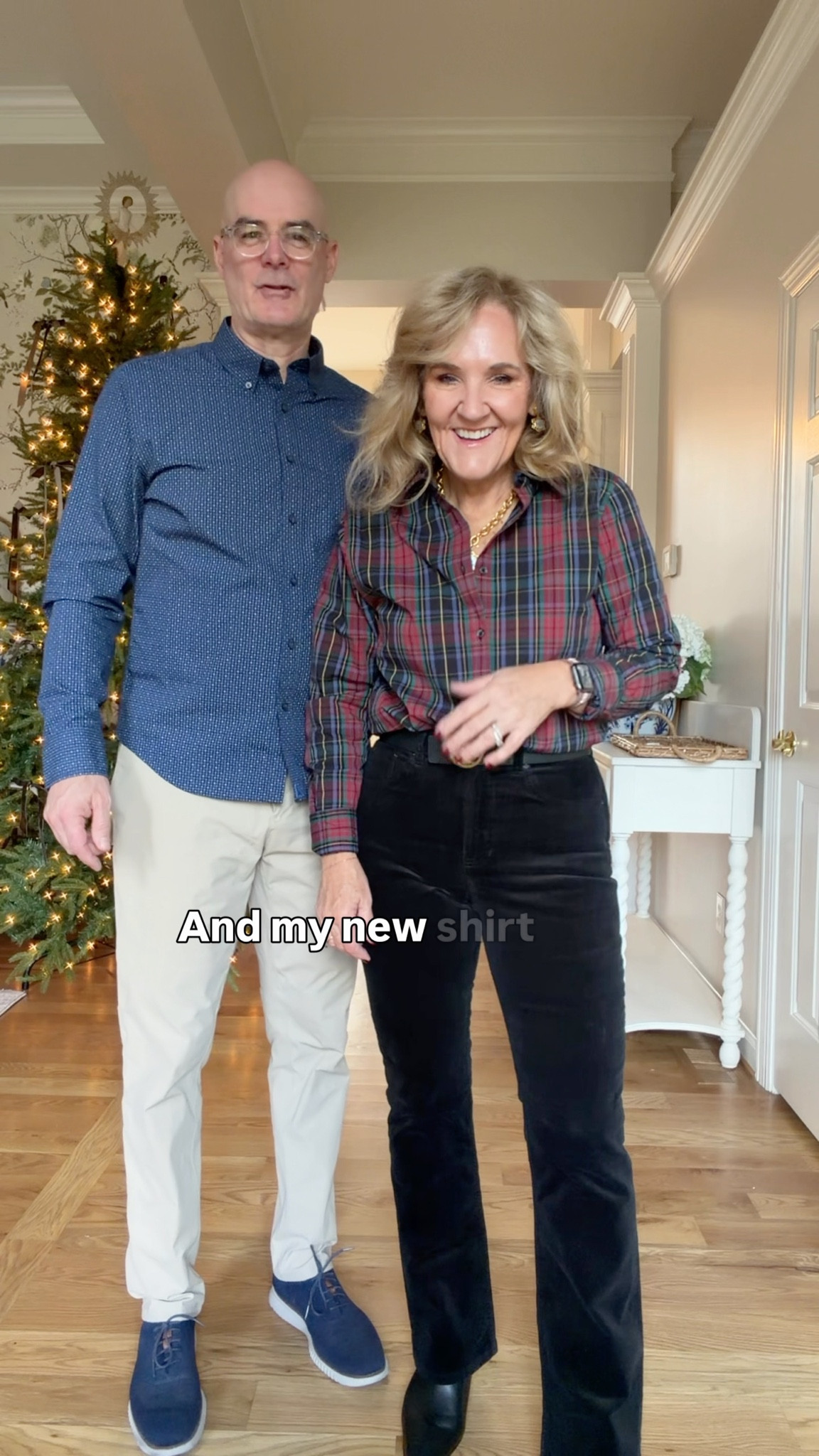 And Dougie is influencing now! He loves his new pieces by @untuckit men’s Christmas gifts men’s gift guide 
His shirt is the large slim. We did size up. 
Corduroy blazer is true to size. 42R

My shirt is size 8/m. Skirt size 8/m 
Chicos white blouse size 1.0 
My @spanx flare corduroys are TIGHT!!! I’m wearing a med petite and reality need the large petite. Def SIZE UP 

Shop for you guy for these great deals. Excellent quality. And of course, something for you  
#ltkunder100 #ltkgiftguide gifts for men 

#LTKMens #LTKCyberWeek #LTKOver40

#LTKSaleAlert #LTKGiftGuide
