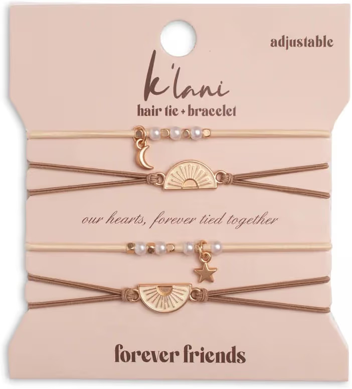 K'lani Hair Tie Bracelets for Women - Elastic Hair Bands That Double as Stylish Jewelry - Forever... | Amazon (US)