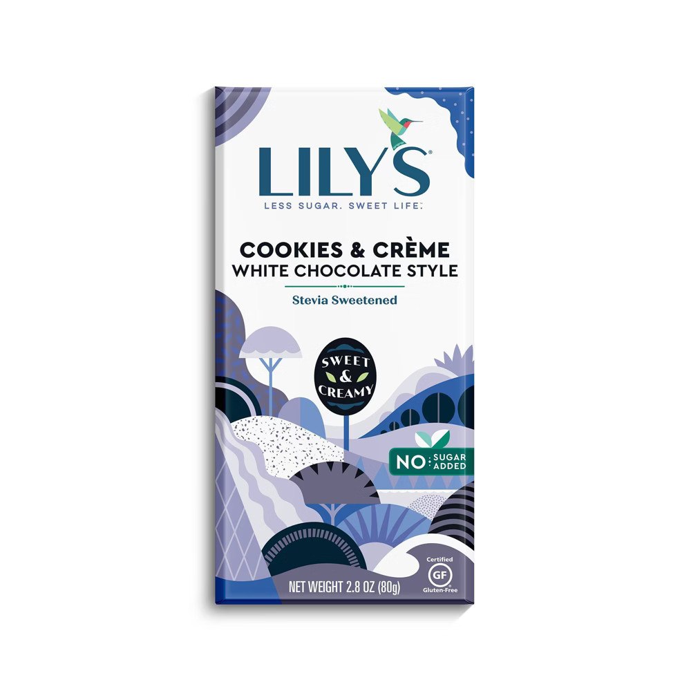 Lily's White Chocolate Style Cookies & Crème Bar - 2.8oz | Target
