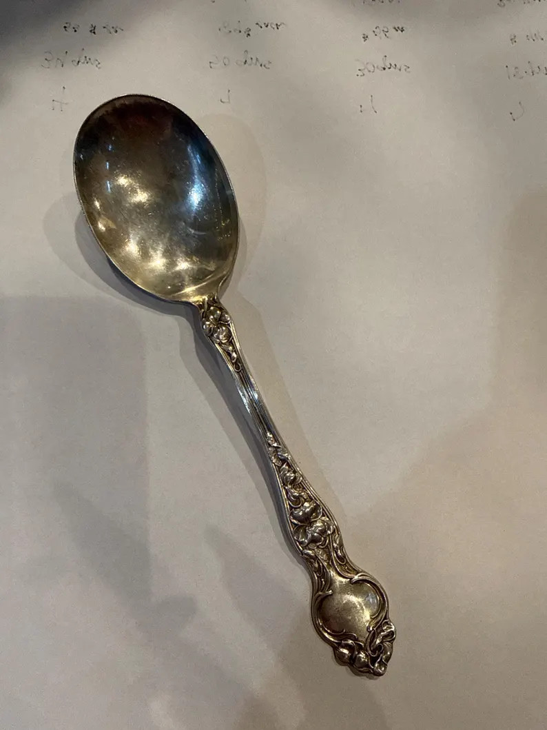 Sterling Silver Wallace Violet Gumbo Spoon Vintage Multiple Available | Etsy (Global)