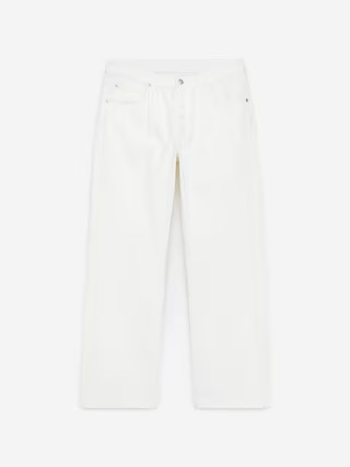 SHORE Boyfriend Jeans – White – Women – ARKET GB | Arket UK