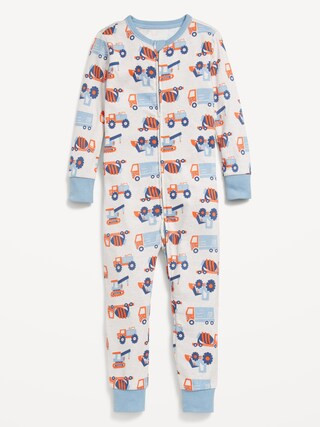 Unisex Snug-Fit 2-Way-Zip Printed Pajama One-Piece for Toddler & Baby | Old Navy | Old Navy (US)