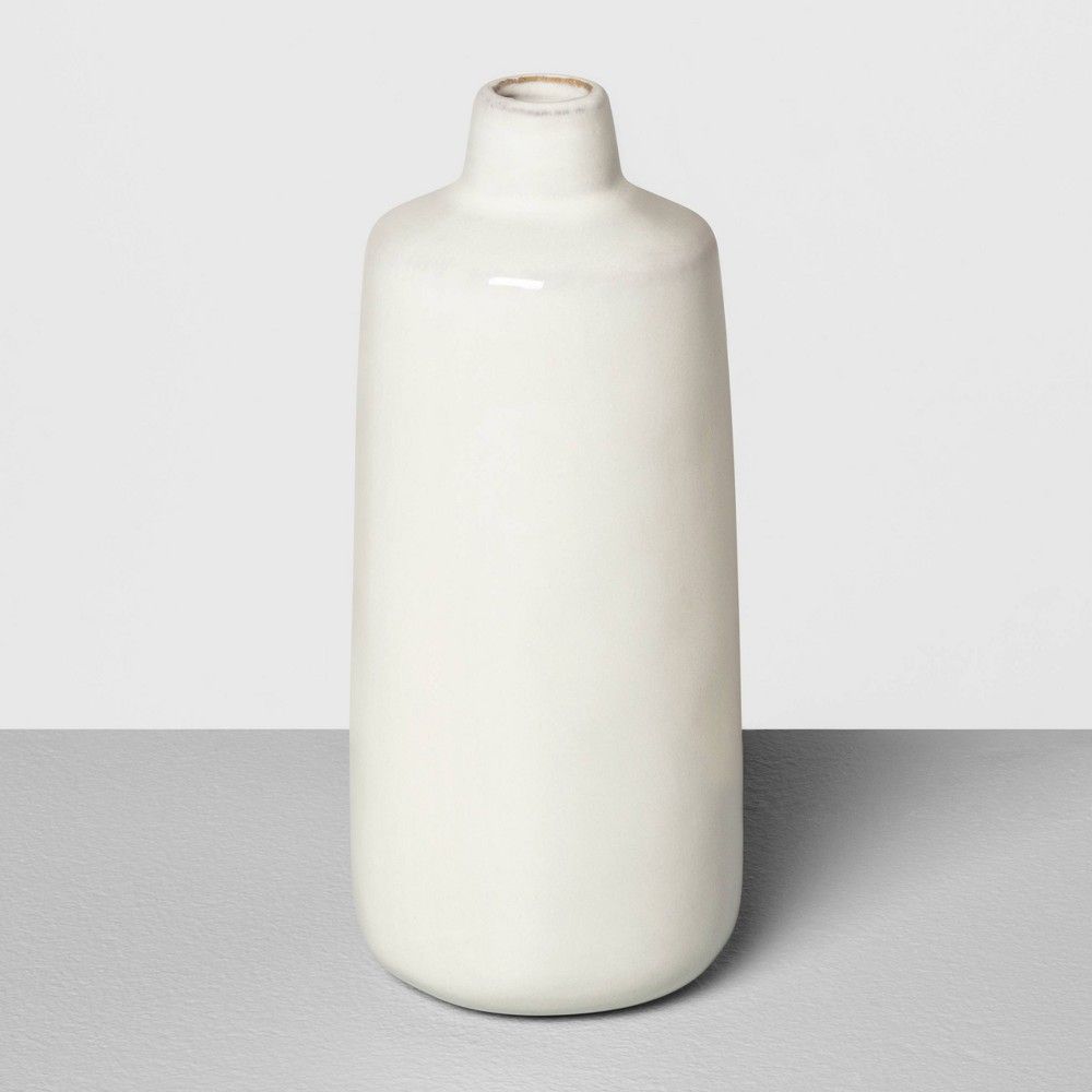 7" Ceramic Bud Vase Sour Cream - Hearth & Hand™ with Magnolia | Target