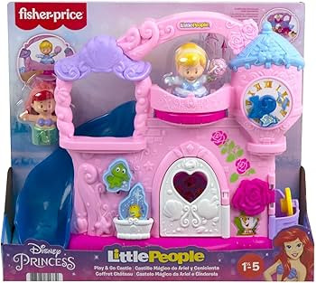 Fisher-Price Disney Princess Toddler Toy Little People Play & Go Castle Portable Playset with Ari... | Amazon (US)