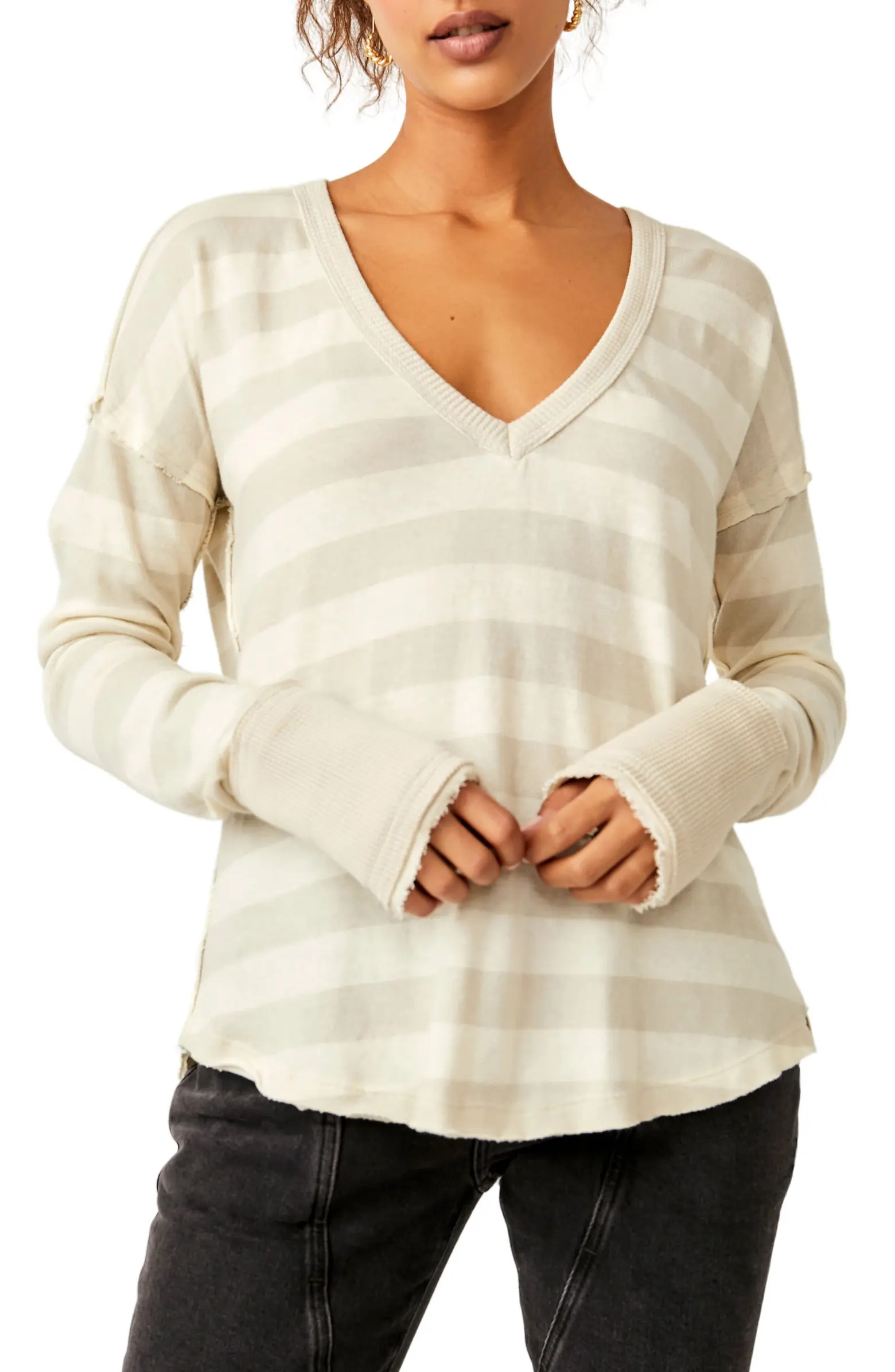 Free People Sail Away Stripe Long Sleeve T-Shirt | Nordstrom | Nordstrom