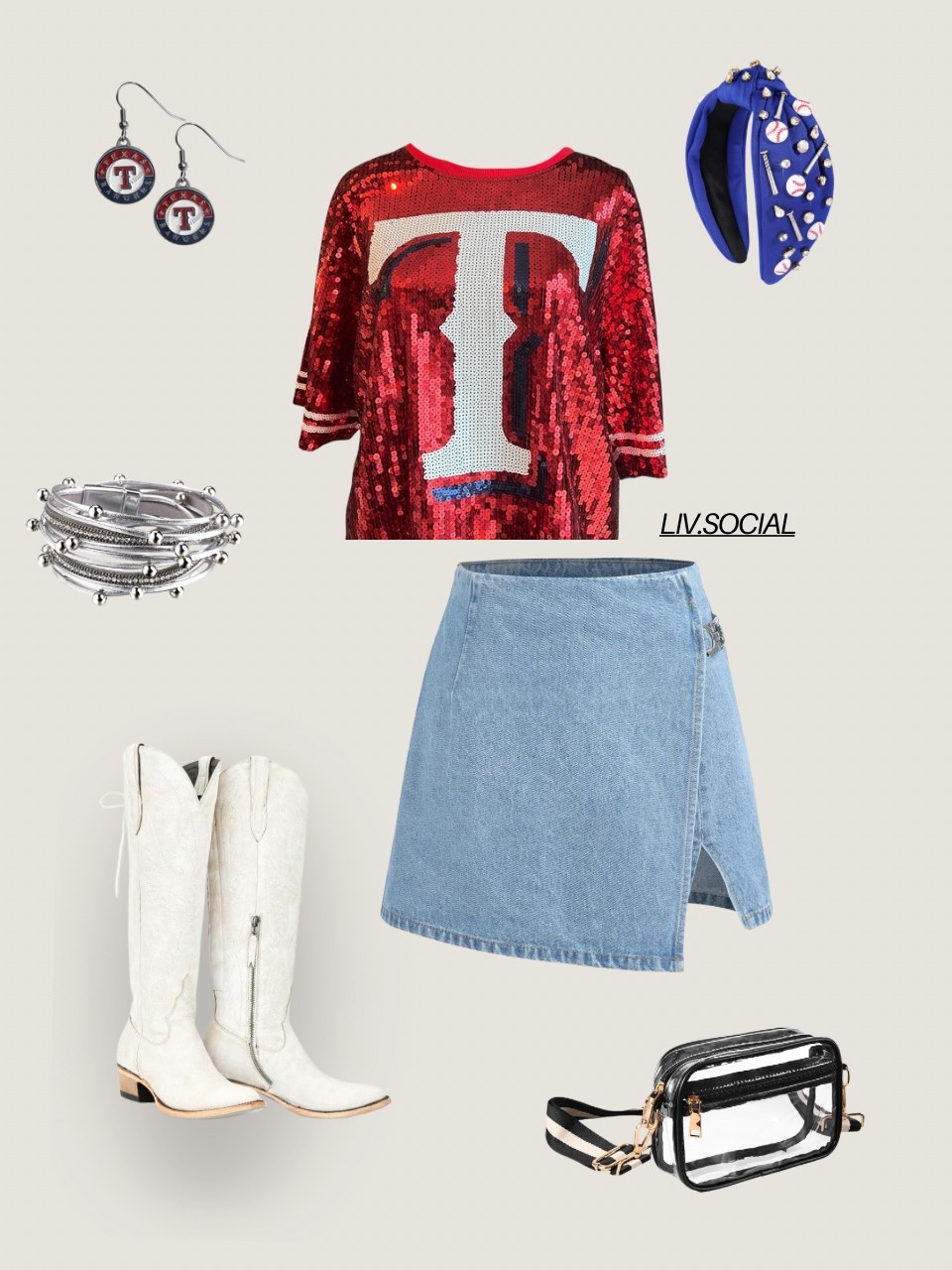 Texas Rangers Baseball Game Outfit 

#baseball #texas #baseballgameoutfit 