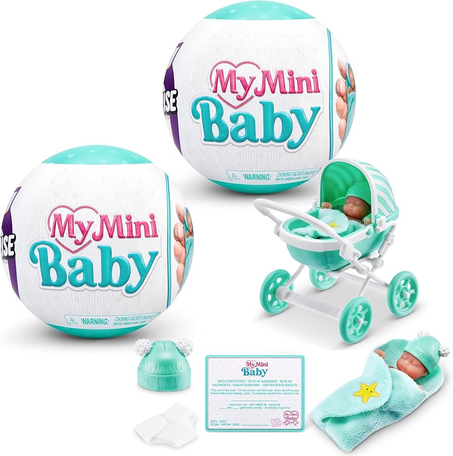 My Mini Baby Series 1, 2 Capsules, By ZURU, Collectible Mystery Capsule, Toy for Girls, Realistic... | Amazon (UK)