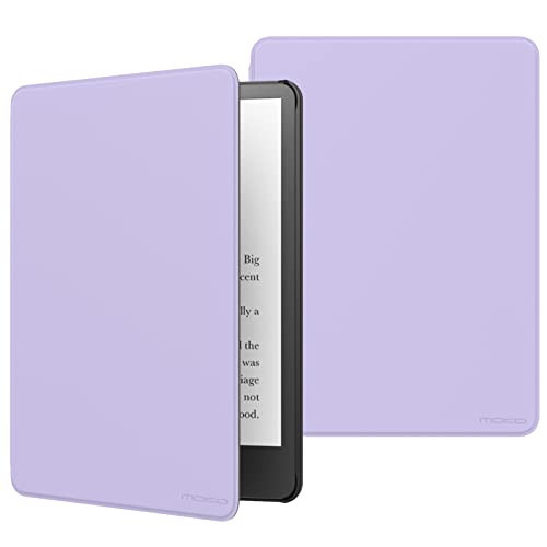 MoKo Case Fits 6.8" Kindle Paperwhite and Kindle e-Reader 2021, Lightweight Shell Cover with Auto Wake/Sleep for Kindle Case, Taro Purple | Amazon (US)