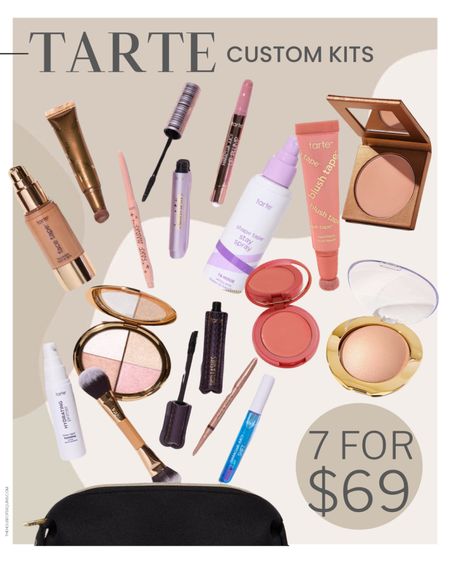 Stills chance to shop Tarte Custom Kits! 7 full size products for $69!