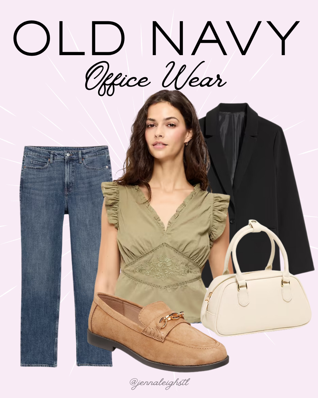 Old Navy office wear look and it’s all on sale. The perfect time to refresh your work wardrobe with easy, polished pieces. 

 #LTKootd #LTKSaleAlert #LTKMidsize