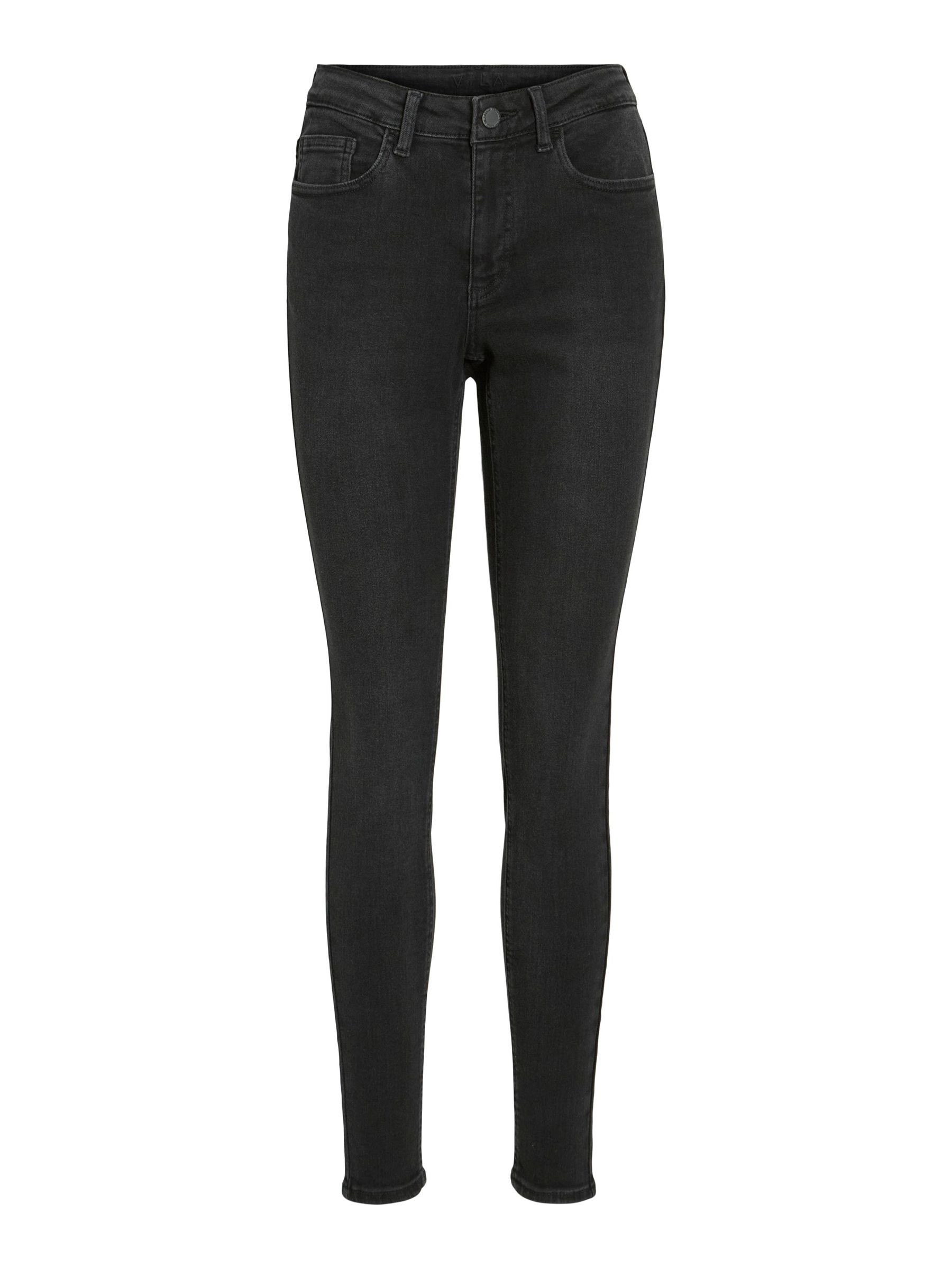 VISARAH MID WAIST SKINNY FIT JEANS | Schwarz | VILA® | Vila.com