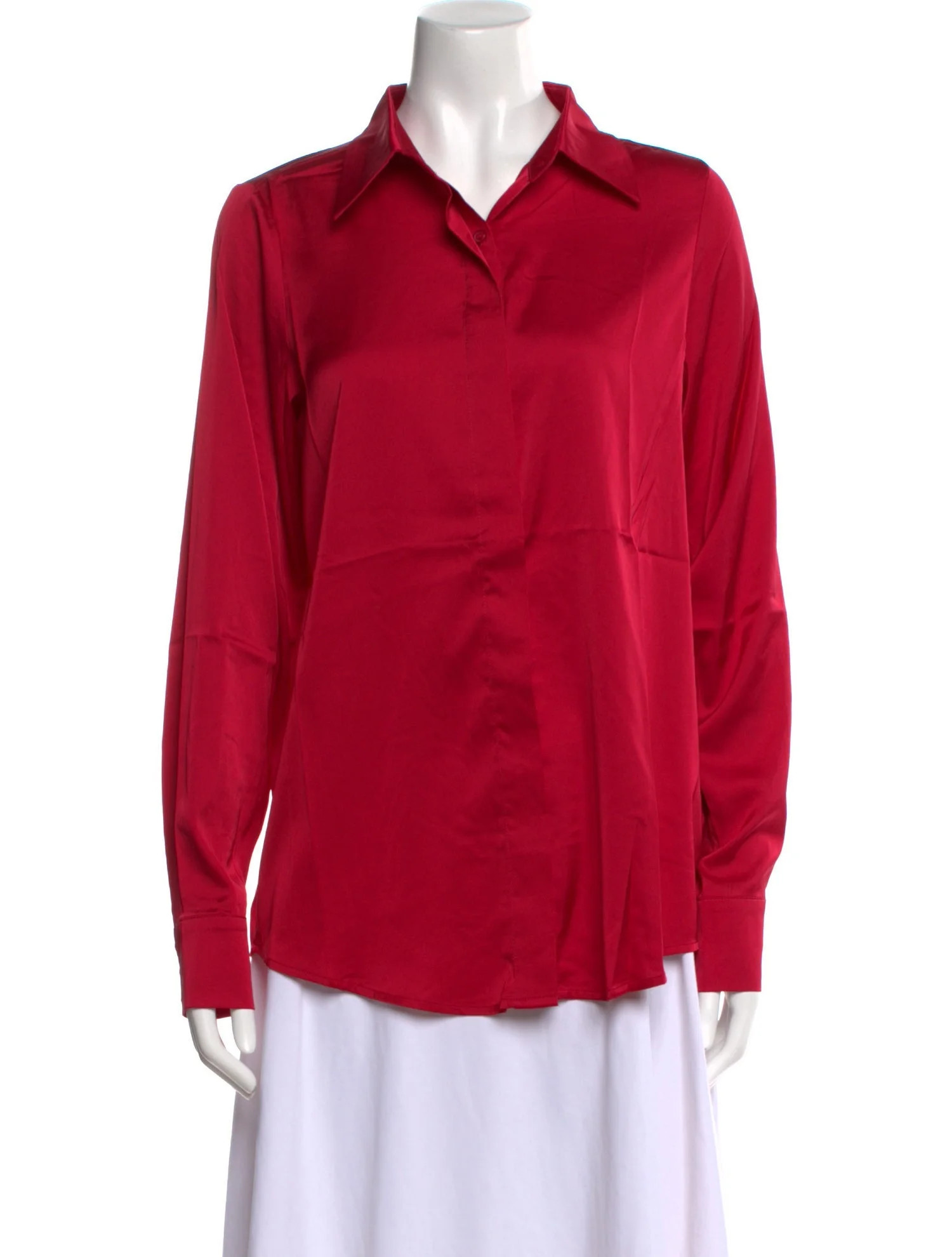 Long Sleeve Button-Up Top w/ Tags | The RealReal