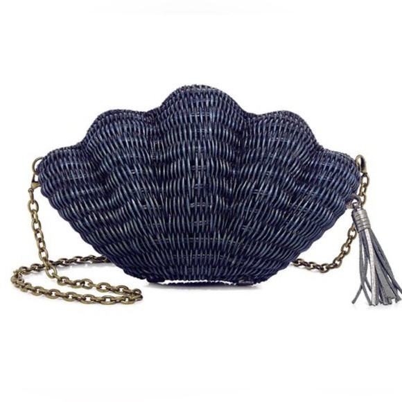 KAYU Jane Seashell Clutch in Navy | Poshmark