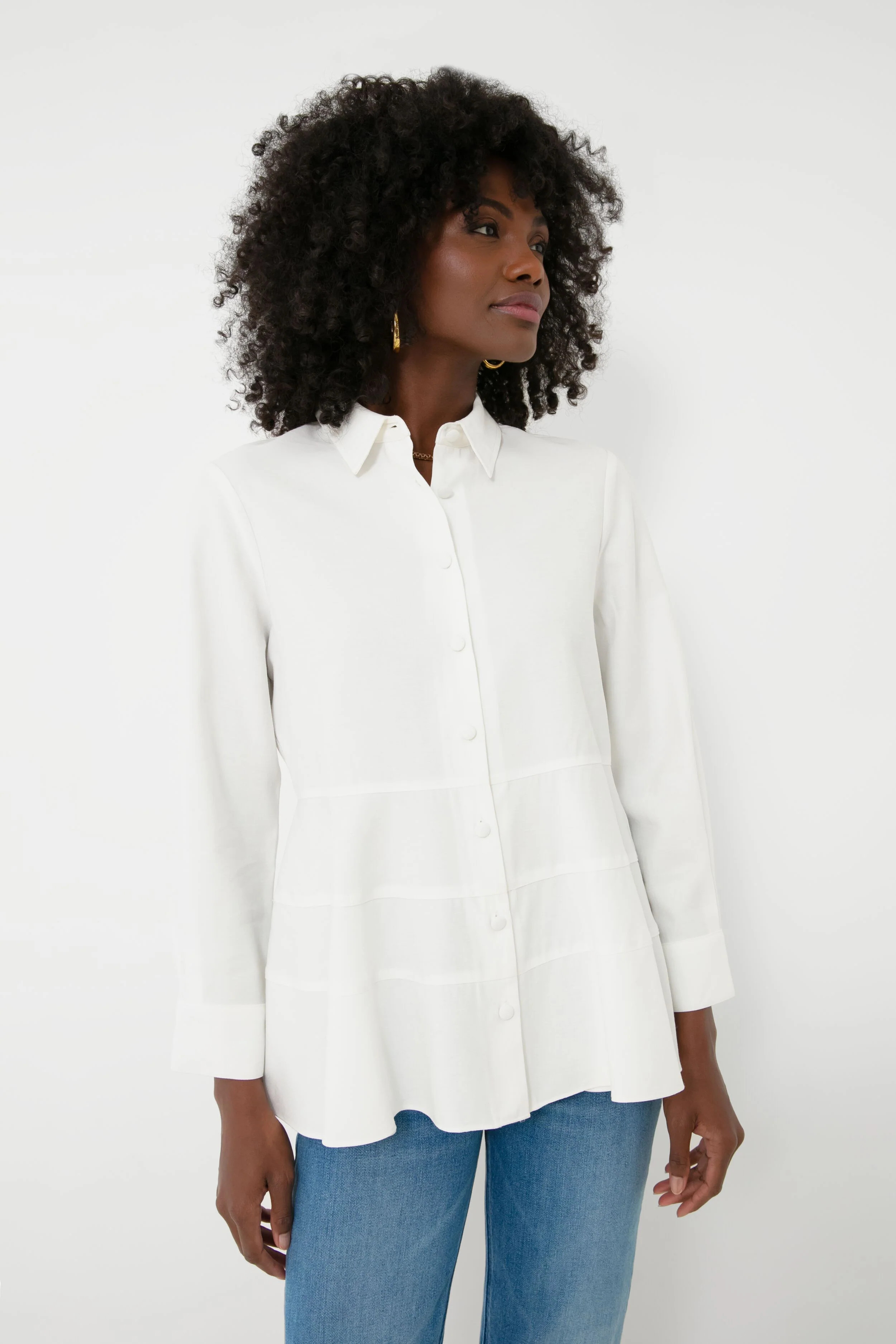 White Ashlen Blouse | Tuckernuck (US)