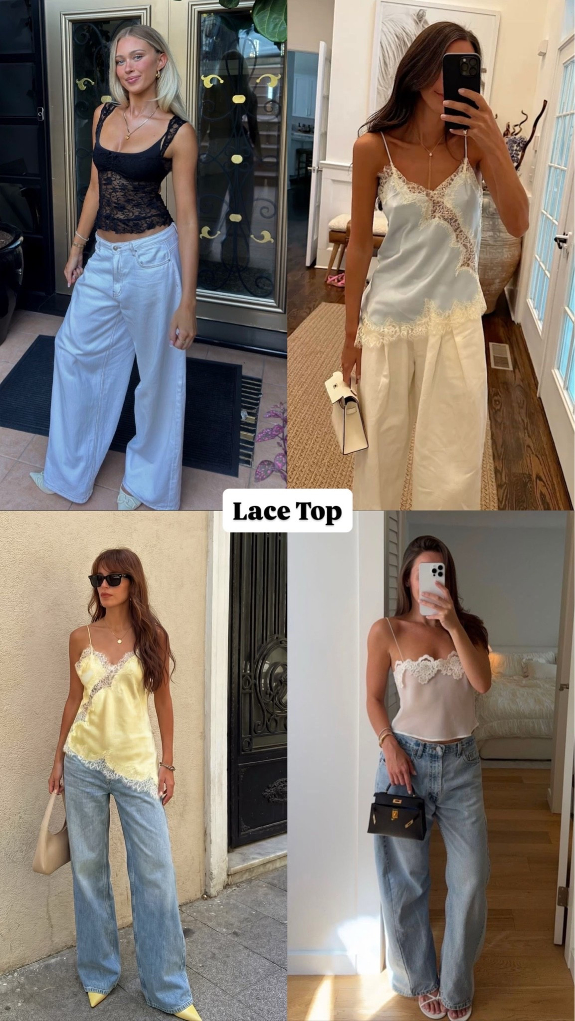 Lace tops are the soft cool girl fashion trendy piece of the season 🤍
#FeminineStyle #TrendAlert #OutfitIdeas

#LTKootd #LTKSaleAlert