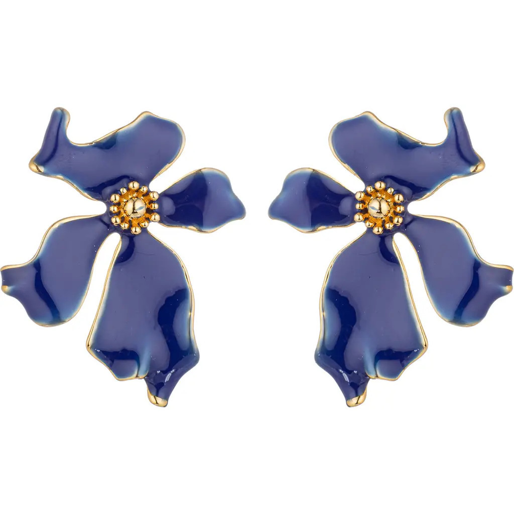 EYE CANDY LOS ANGELES Olivia Flower Earrings in Blue at Nordstrom Rack | Nordstrom Rack