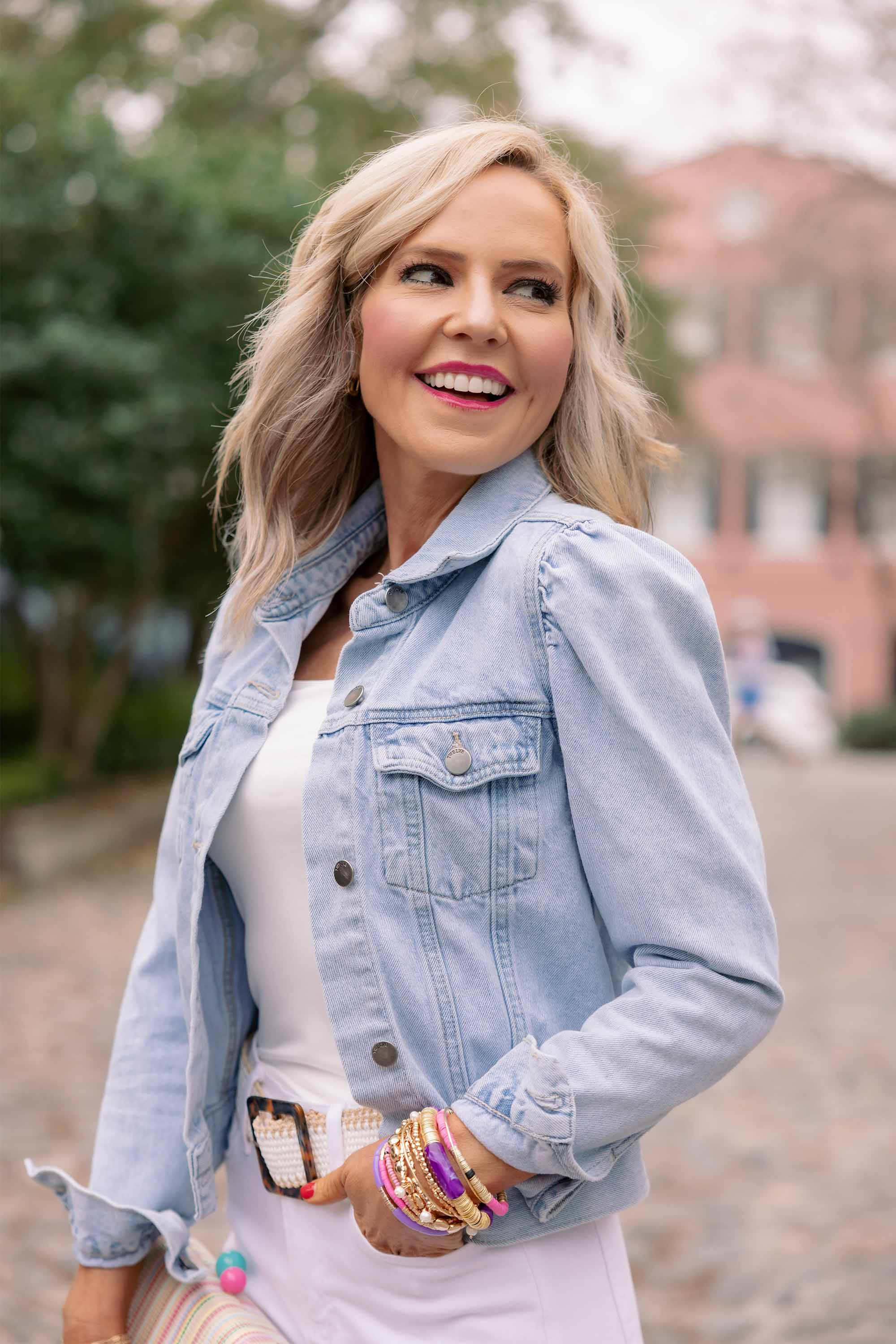 Roxanna Denim Jacket- Light Wash | Avara