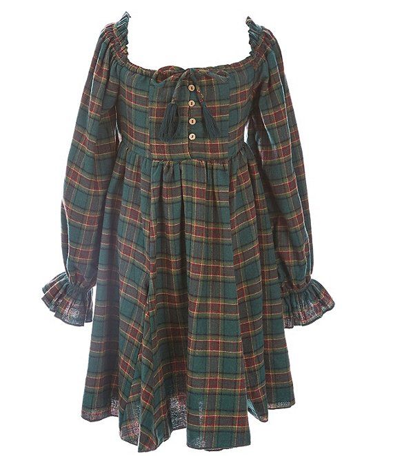 Chelsea & Violet Girls Big Girls 7-16 Plaid Ruffle Dress | Dillard's | Dillard's