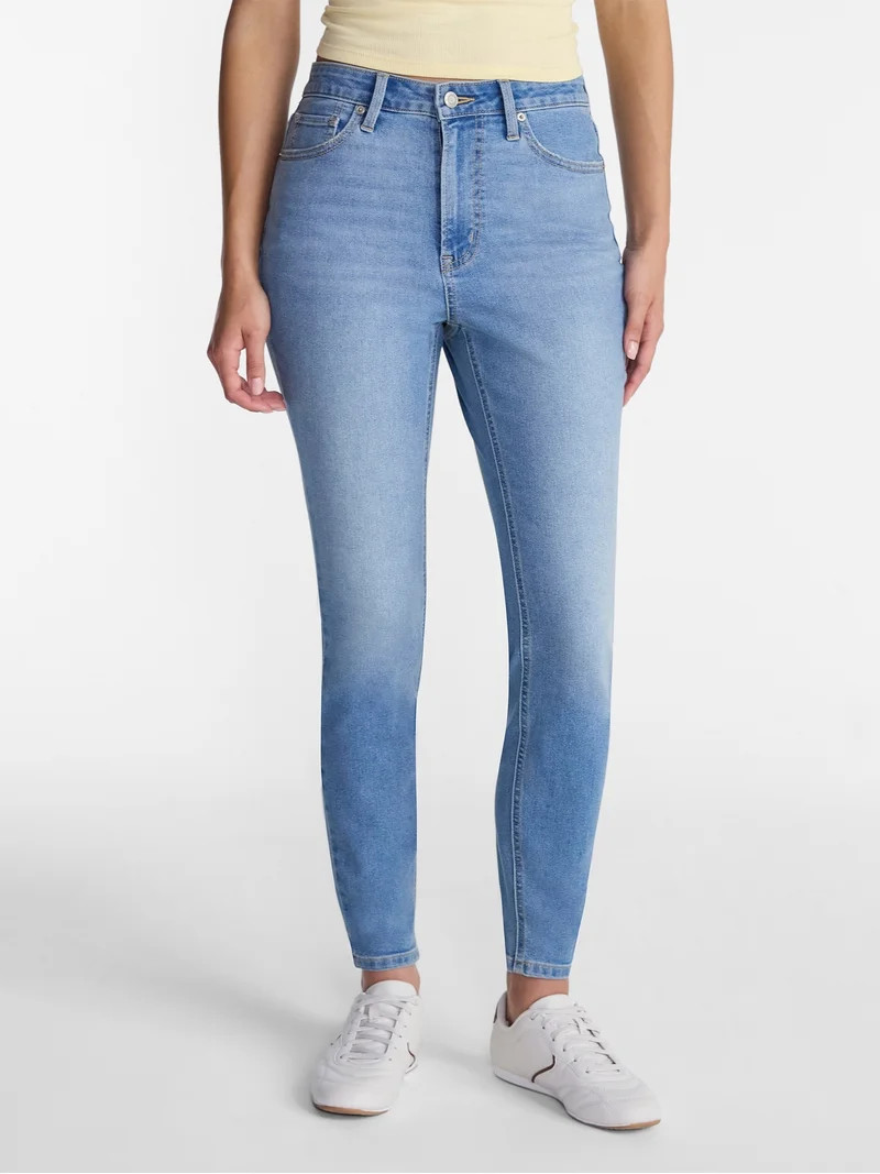 No Boundaries High Rise Skinny Jeans, 28.5", 26.5", 30.5" Inseam, Women's Sizes 00-20; 18W-24W | Walmart (US)