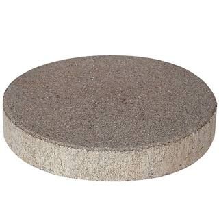 Pavestone 12 in. x 12 in. x 1.77 in. Pewter Round Concrete Step Stone (168-Pieces/129 sq. ft./Pallet | The Home Depot