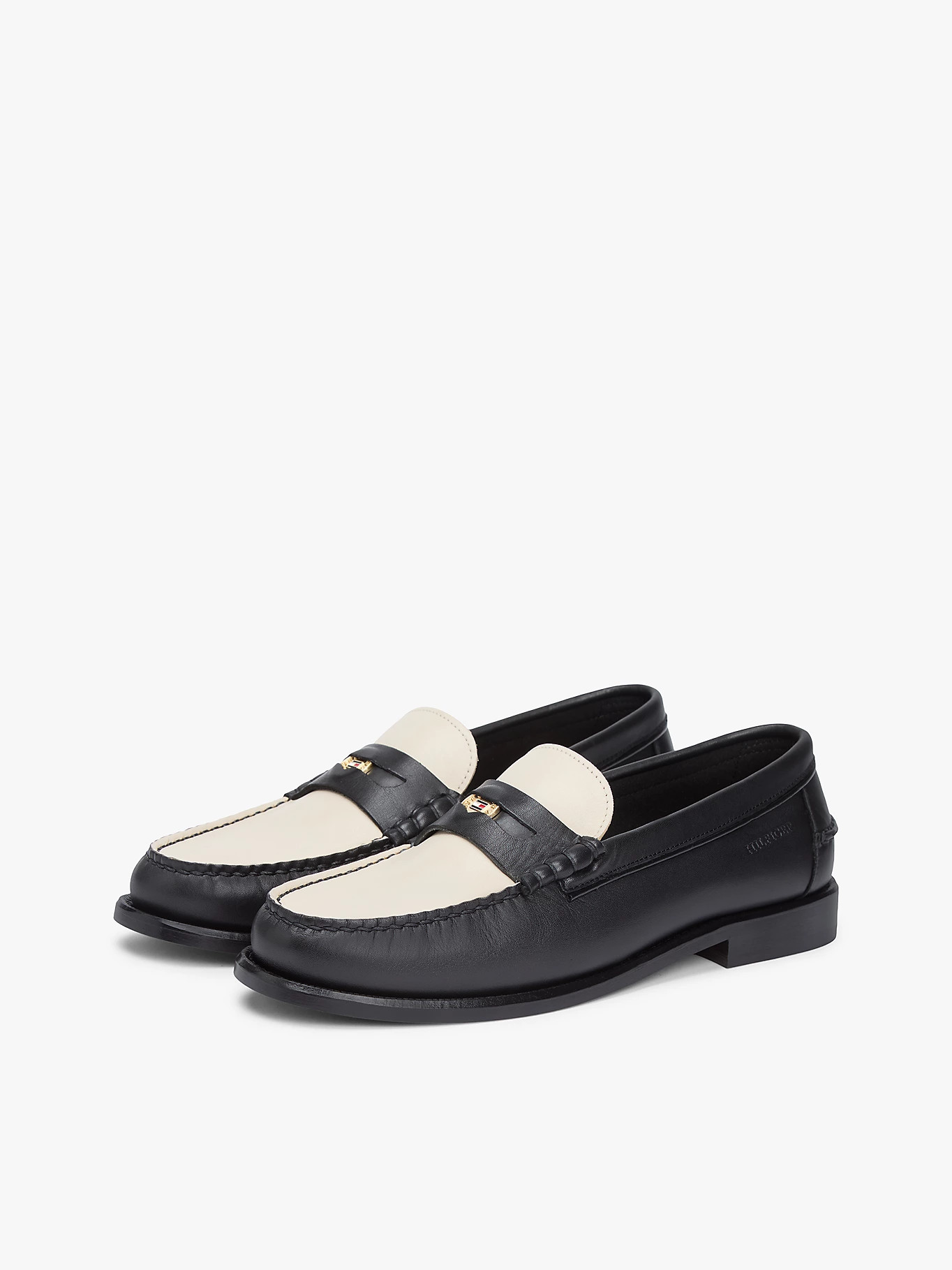 Leder-Loafer mit tiefgeprägtem Logo | Tommy Hilfiger (DE)