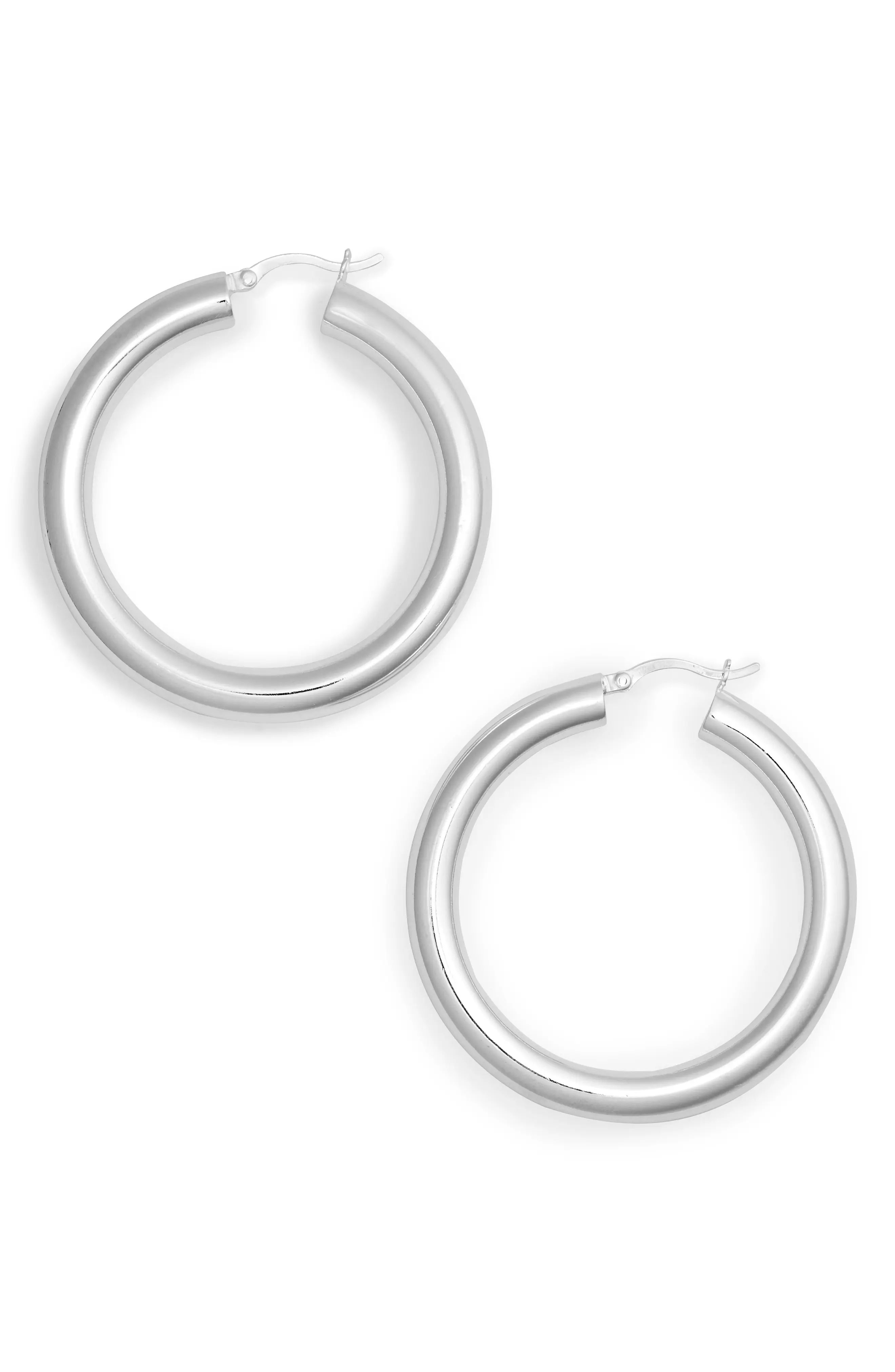 Medium Hollow Hoop Earrings | Nordstrom