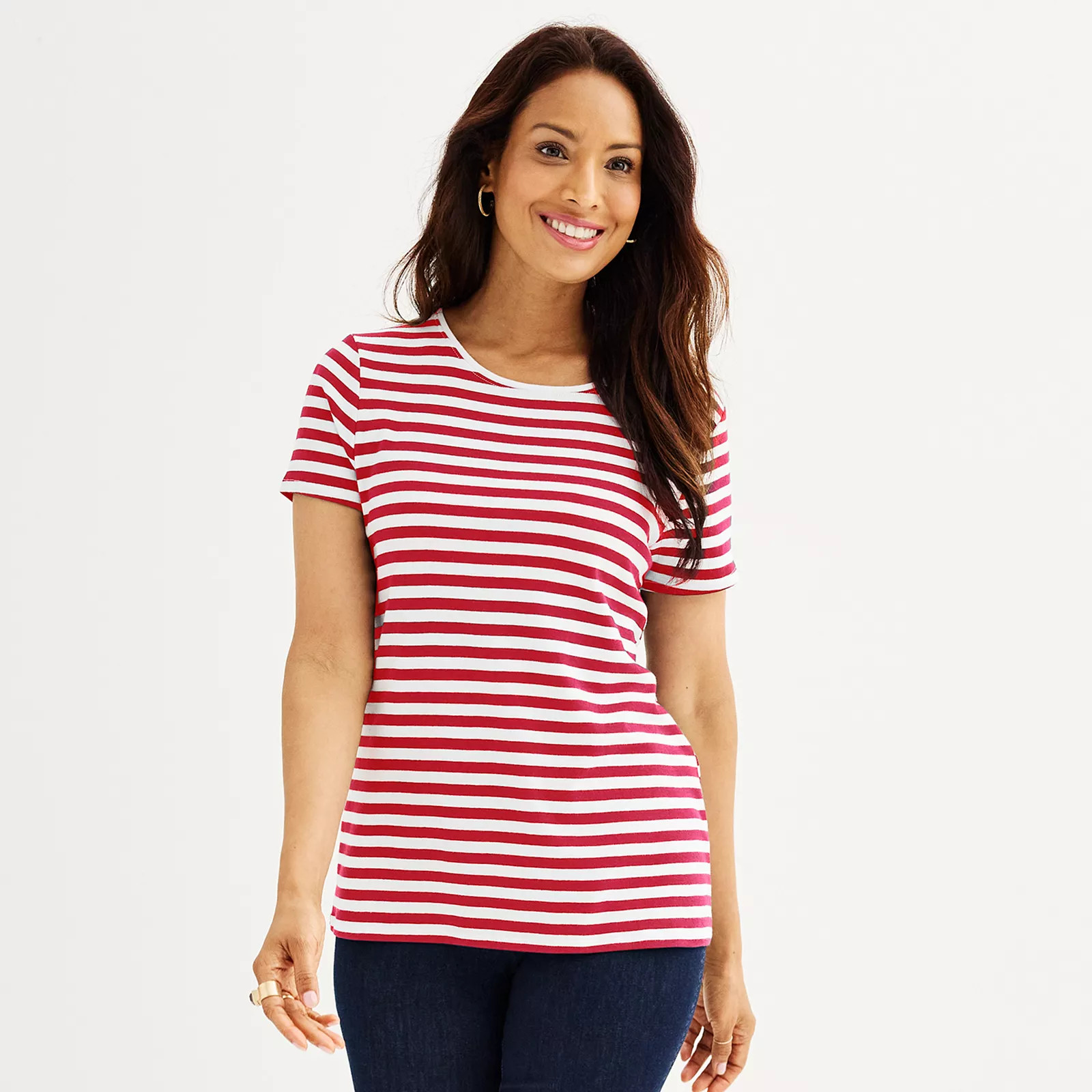 Women's Croft & Barrow® Essential Crewneck Tee | Kohl's