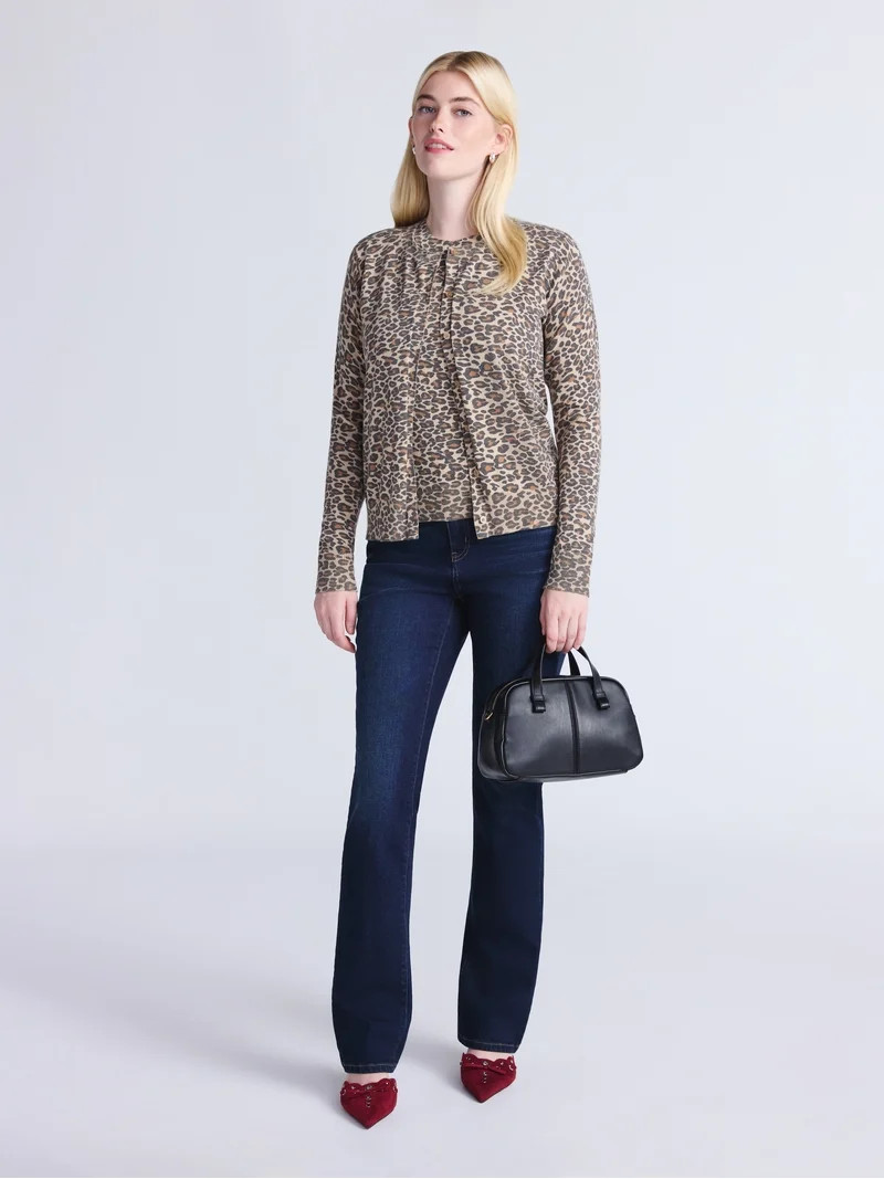 Time and Tru Women\u2019s Fine Gauge Cardigan Sweater, Lightweight, Size XS-XXXL | Walmart (US)