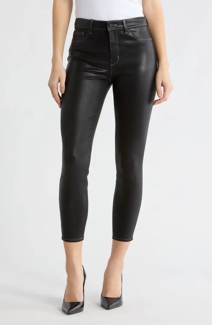 L'AGENCE Margot Coated Crop Jeans | Nordstromrack | Nordstrom Rack