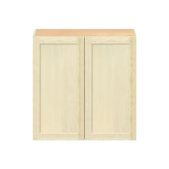 Project Source Omaha Unfinished 30-in W x 30-in H x 12.5-in D Unfinished Poplar Door Wall Ready T... | Lowe's