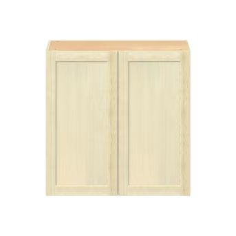 Project Source Omaha Unfinished 30-in W x 30-in H x 12.5-in D Unfinished Poplar Door Wall Ready T... | Lowe's