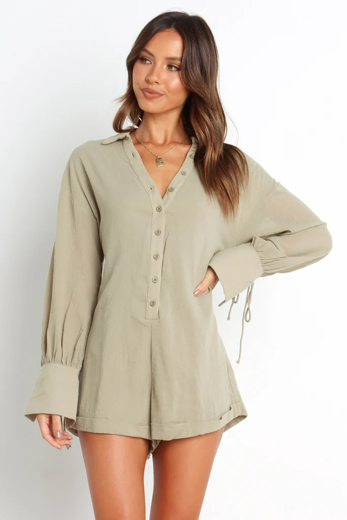 Becky Romper - Sage | Petal & Pup (AU)