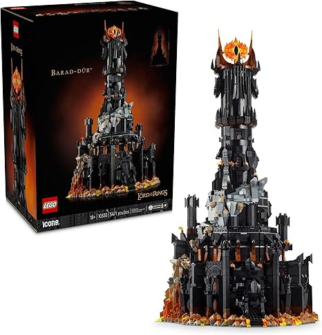 LEGO Icons Lord of The Rings Barad-dûr Building Set for Adults - Lord of The Rings Collectible f... | Amazon (US)