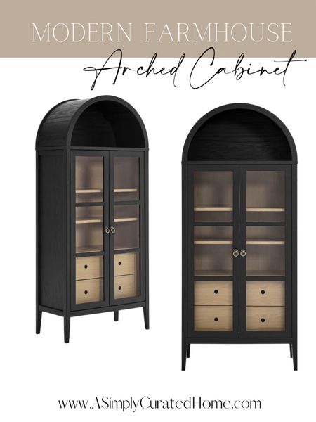 Beautiful arched cabinet! Modern Farmhouse arched display cabinet! Arched hutch 

#LTKstyletip #LTKhome