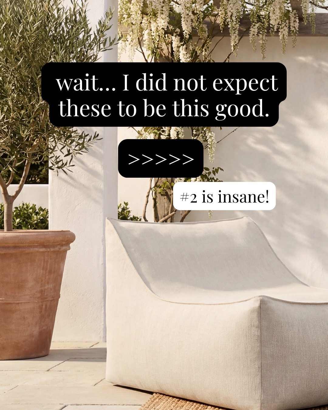 OMG guys! These prices are insane! If you need an outdoor couch with a ton of seating and are on a budget - #2 is such a steal! Comment WAL026 to shop!