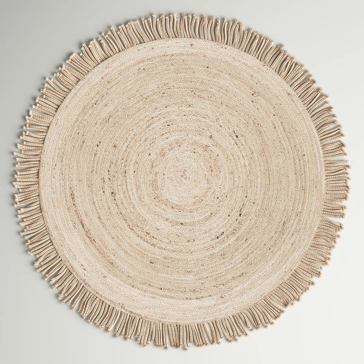 Padley Round Handwoven Jute Beige Area Rug | Wayfair North America