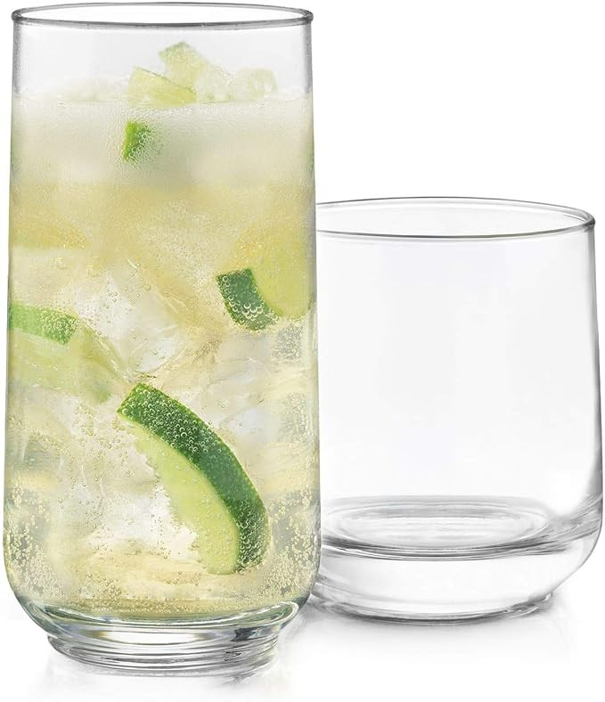 Libbey Ascent 16-Piece Tumbler and Rocks Glass Set | Amazon (US)