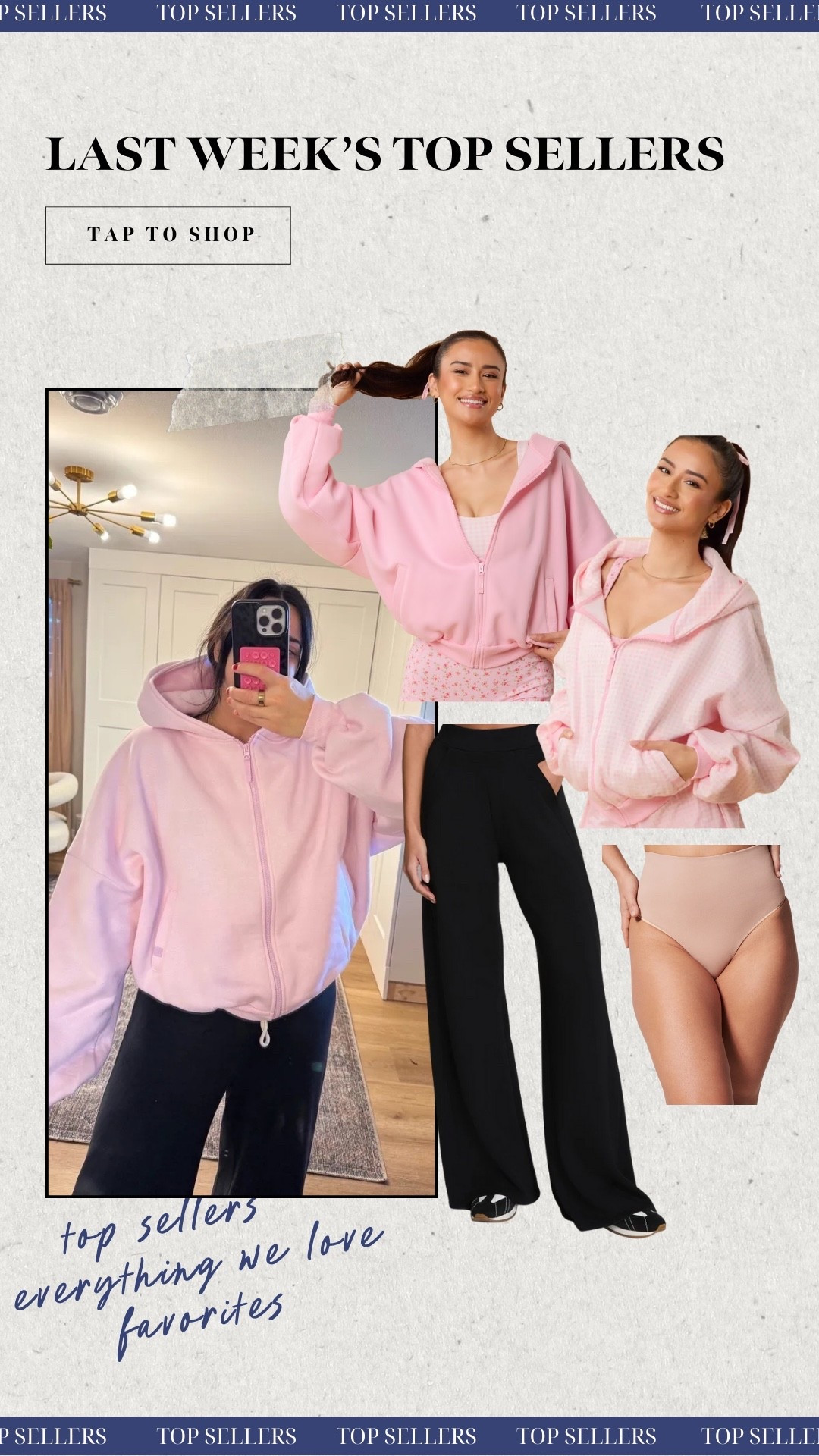 Last weeks top sellers! Blogilates half zip at target still in stock in the cutest colors/prints! My all time fav undies and the BEST wide leg track pants. 

#LTKMidsize #LTKSeasonal #LTKootd