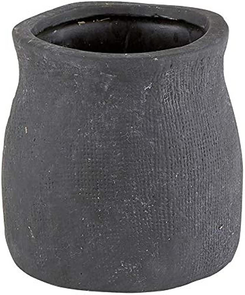 47th & Main Textured Ceramic Planter/Pot, 4" x 4", Matte Black | Amazon (US)