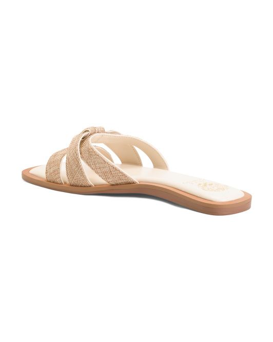 Byrdy Cross Hatch Linen Flat Sandals | TJ Maxx