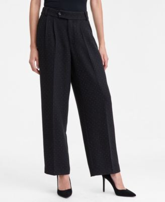 Women's Studded Tab-Waist Trousers, Macy's Exclusive | Macy's