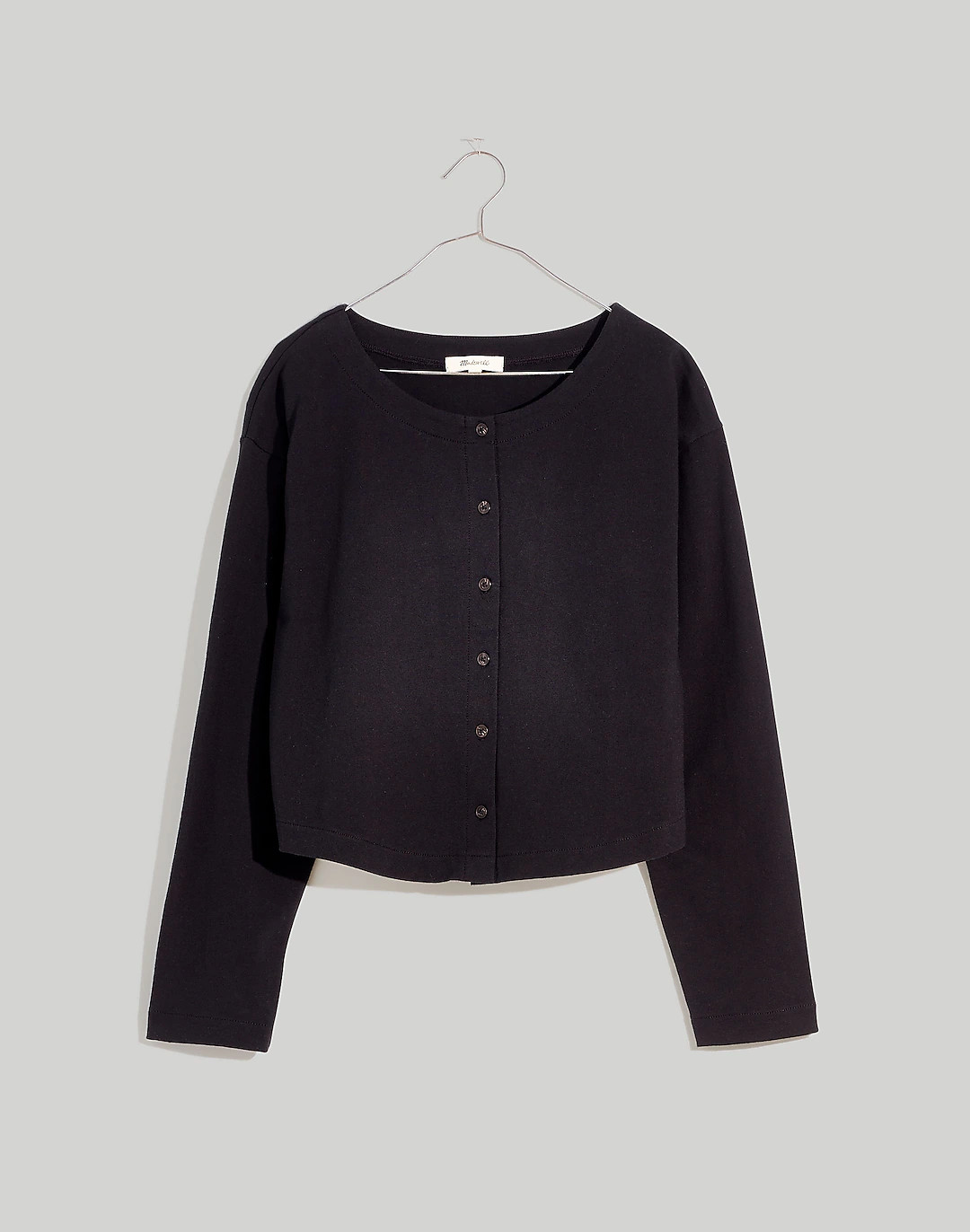 Boxy Button-Front Crop Cardigan | Madewell