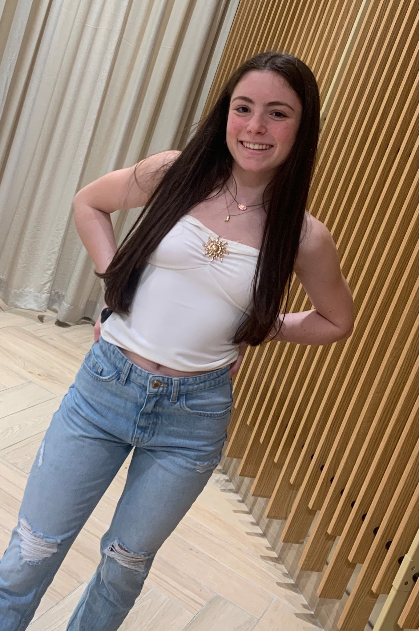 Love the little detail on this tube tube that can also be removed. The top also comes in black with a silver accent. #hm #teenfashion 

#LTKKids #LTKFindsUnder50