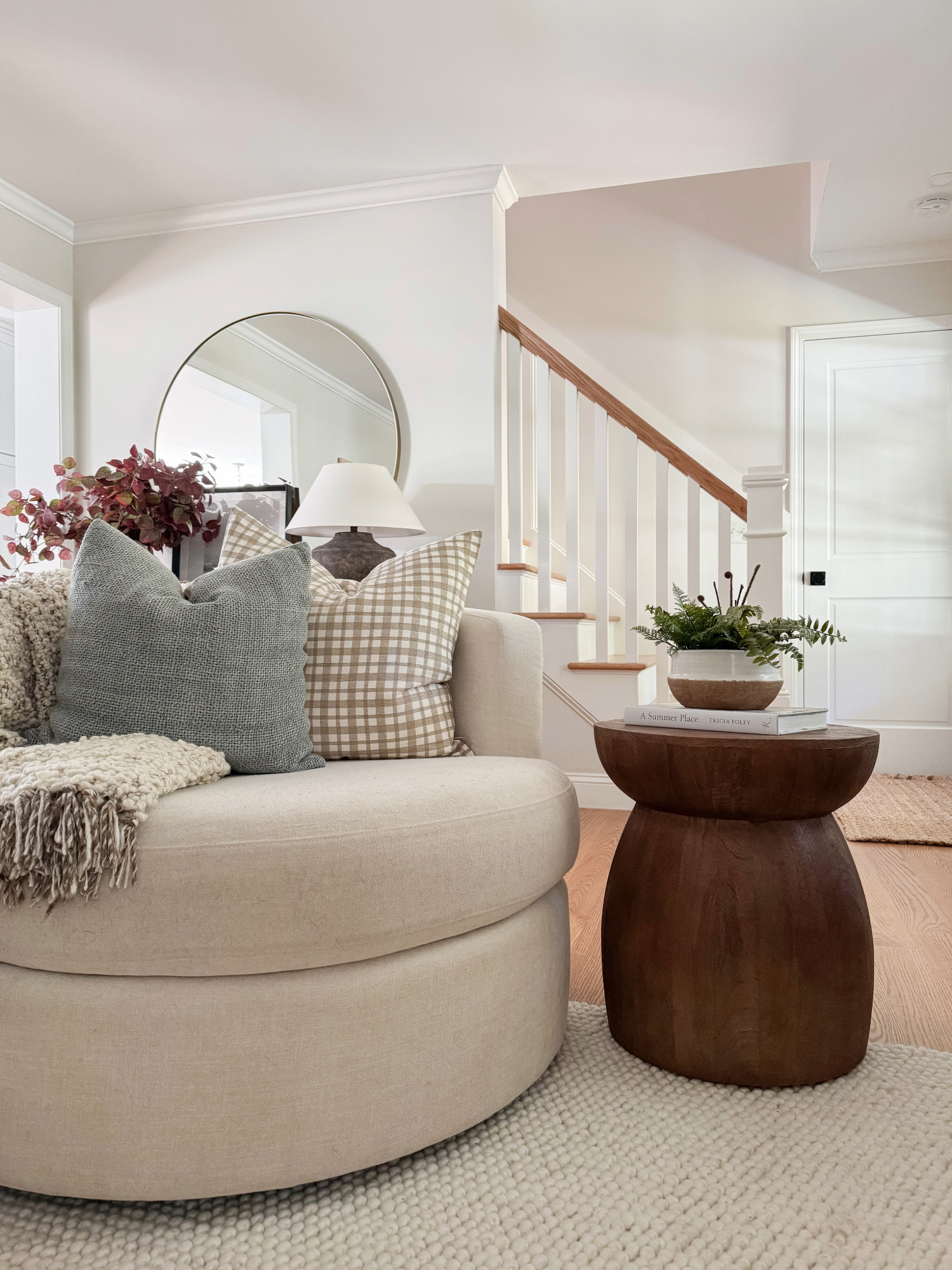 Coastal living room accent chair layered neutrals coastal home decor finds pottery barn side table Throw pillows throw blanket coastal home sherricalnanhomee

#LTKStyleTip #LTKSeasonal #LTKHome